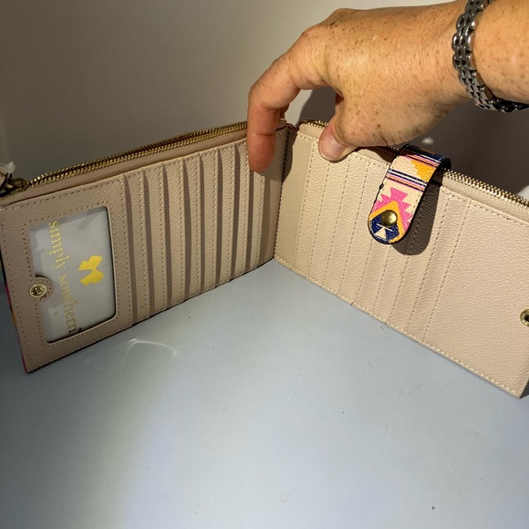 Simply Southern Pink and Navy Women's Wallet NWT 7x4 - Picture 3 of 12